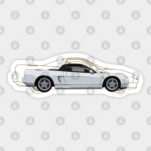 Honda NSX Sticker by brendobar